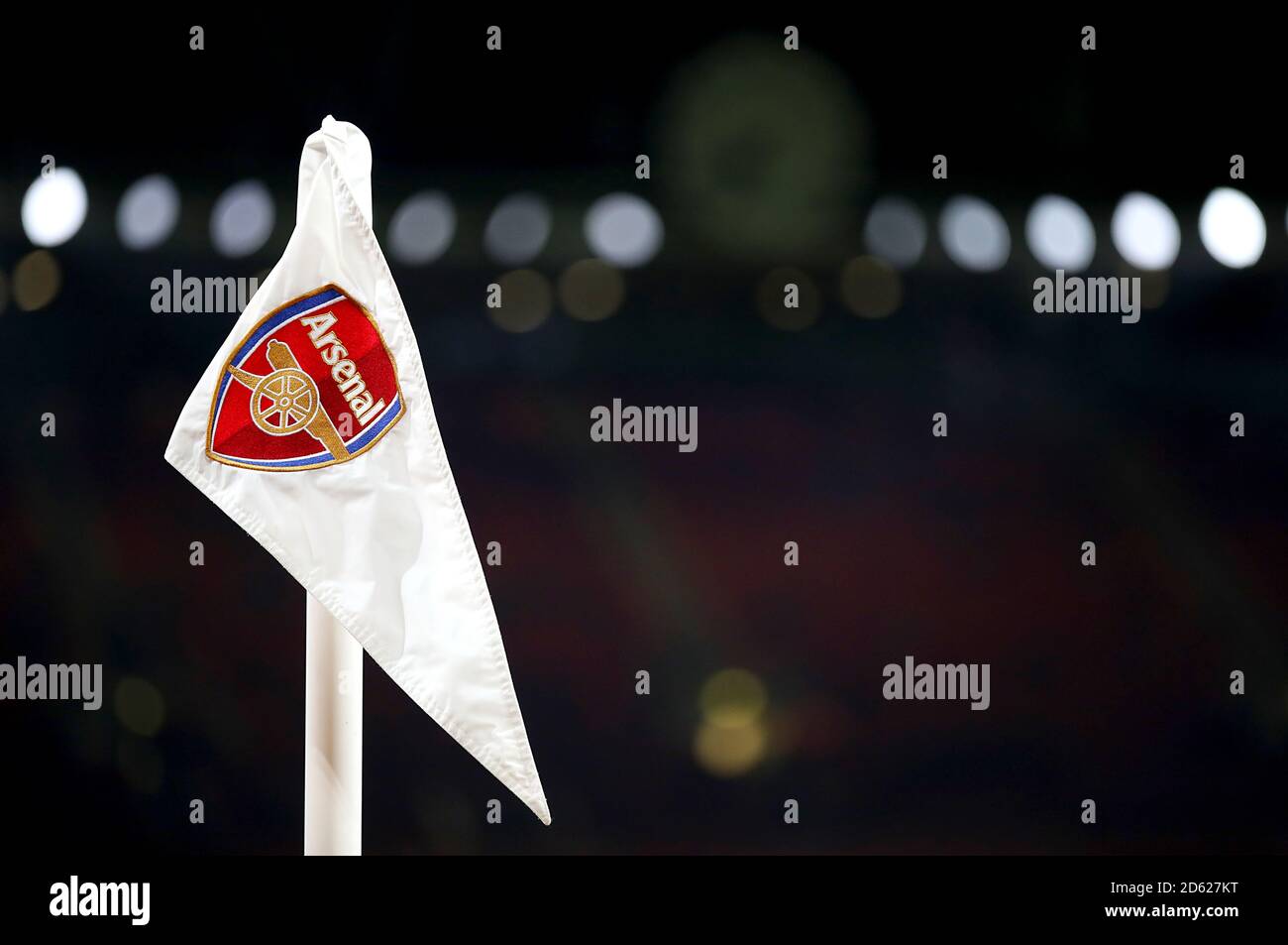 General view ofthe Arsenal corner flag Stock Photo Alamy