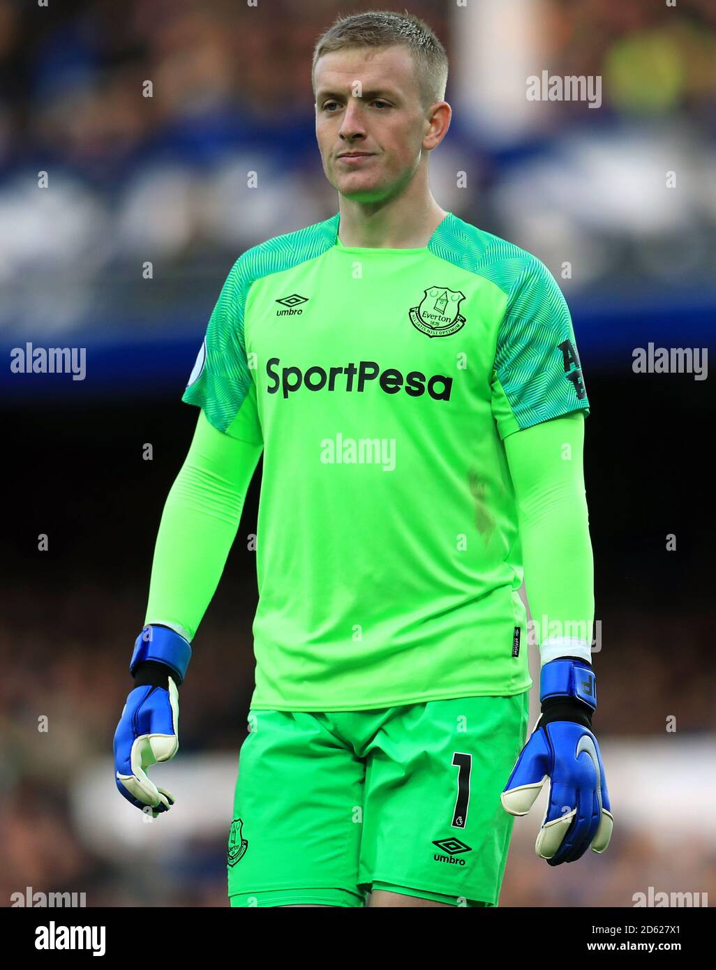 Everton Goalkeeper Jordan Pickford Stock Photo Alamy