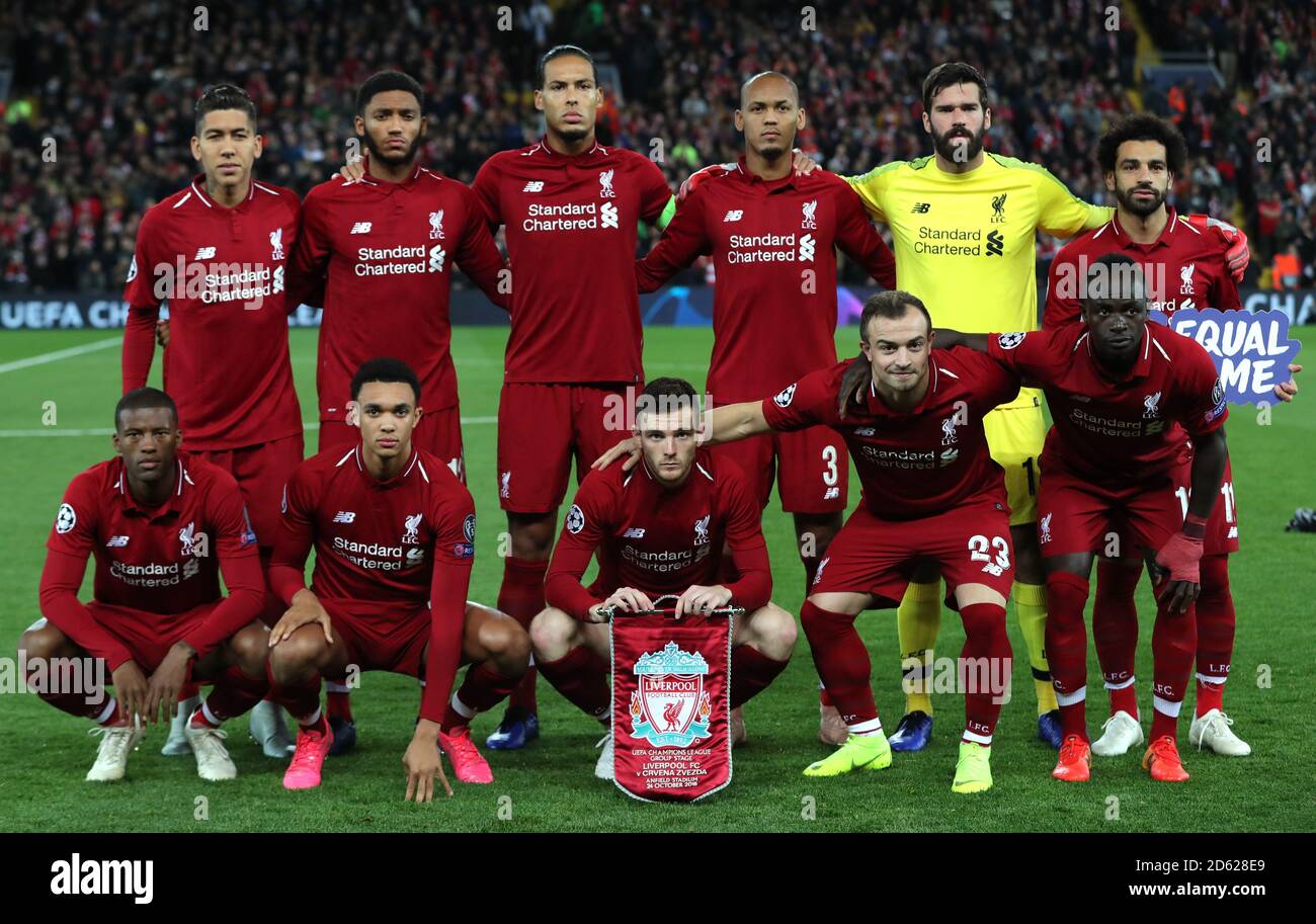 Liverpool FC - Roberto Firmino, Alisson Becker, Sadio Mané e