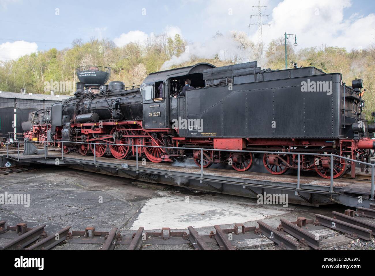 Dampflokomotiven der generationen um 1950 Stock Photo
