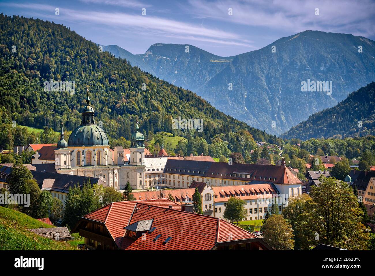 DE - BAVARIA: Ettal Monastery near Oberammergau Stock Photo