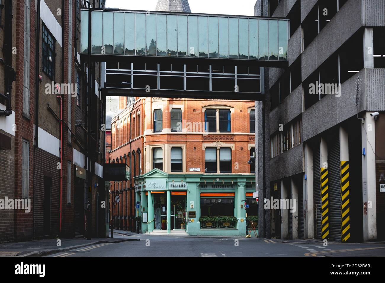 Manchester city centre in lockdown during the Coronavirus pandemic 2020 Stock Photo