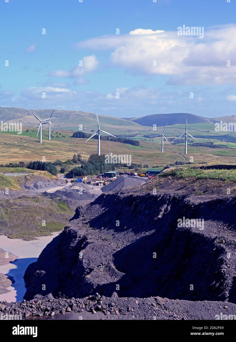 Roan Edge Quarry, Cemex U.K., New Hutton, Kendal and Lambrigg Wind Farm