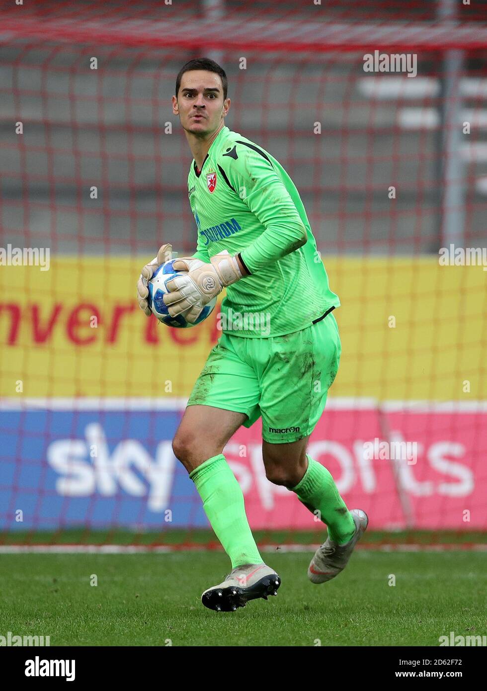 Red Star Belgrade goalkeeper Milos Gordic Stock Photo