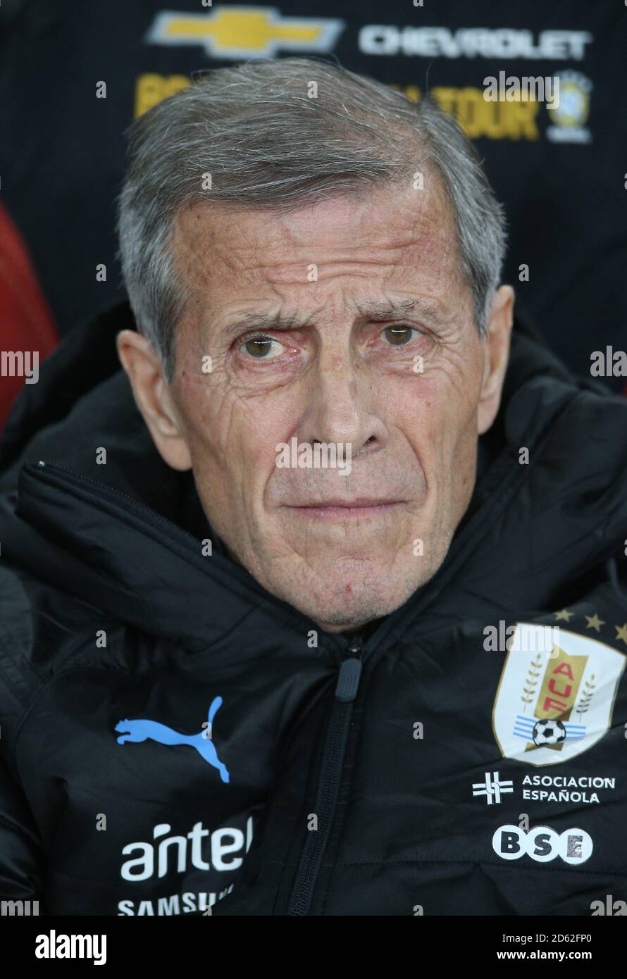 Uruguay's coach Oscar Tabarez Stock Photo