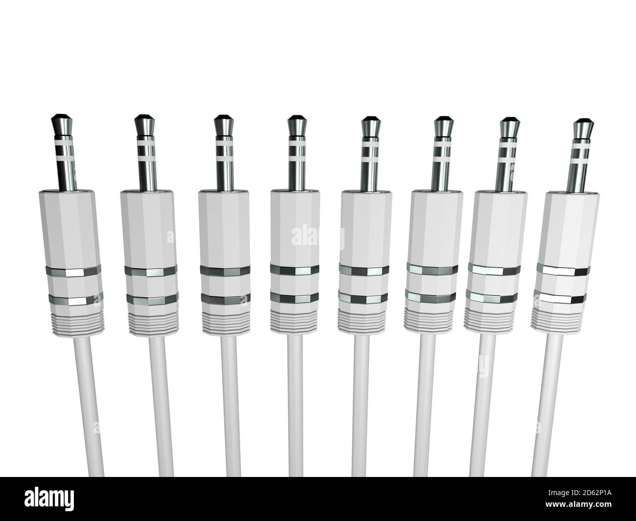 Mini Jack Plug on the white Stock Photo Alamy
