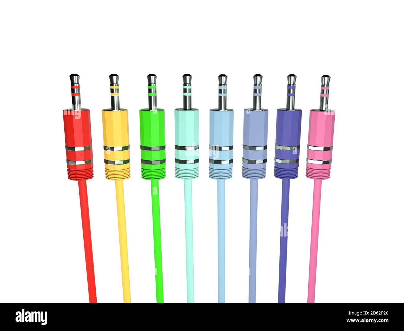 Mini Jack Plug on the white Stock Photo Alamy
