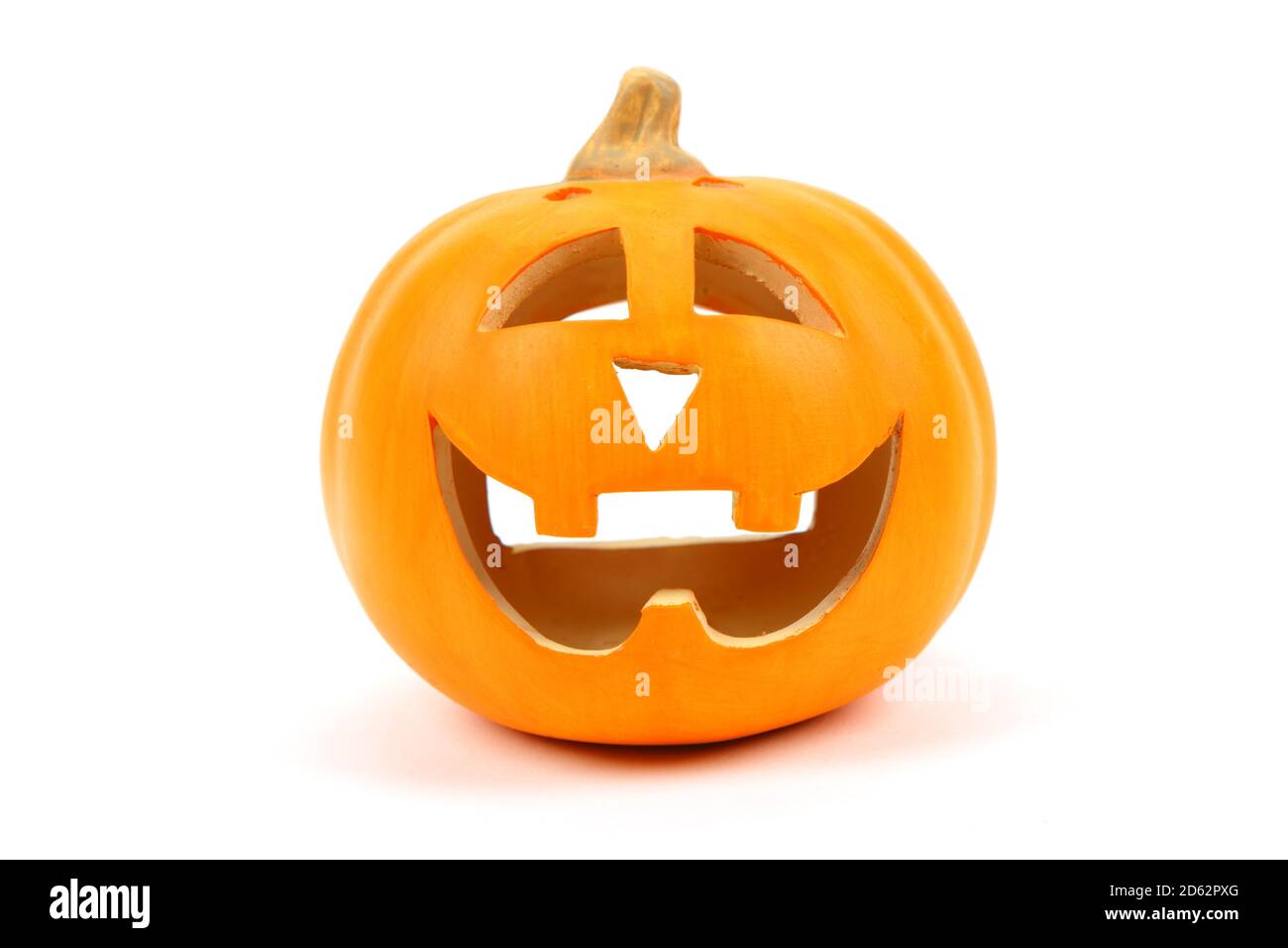 Halloween pumpkin isolated on white background Stock Photo - Alamy