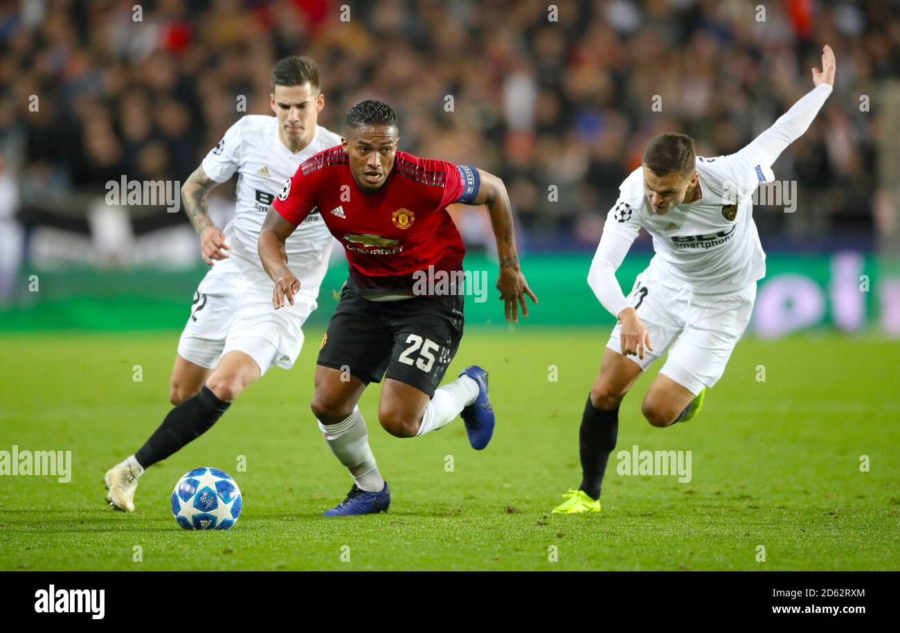 Manchester United's Antonio Valencia in action Stock Photo