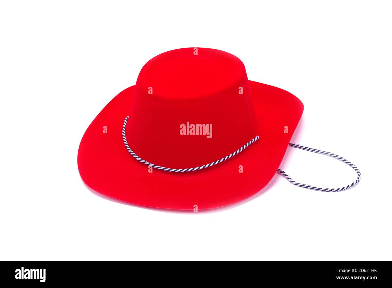 Red hat on a white background Stock Photo