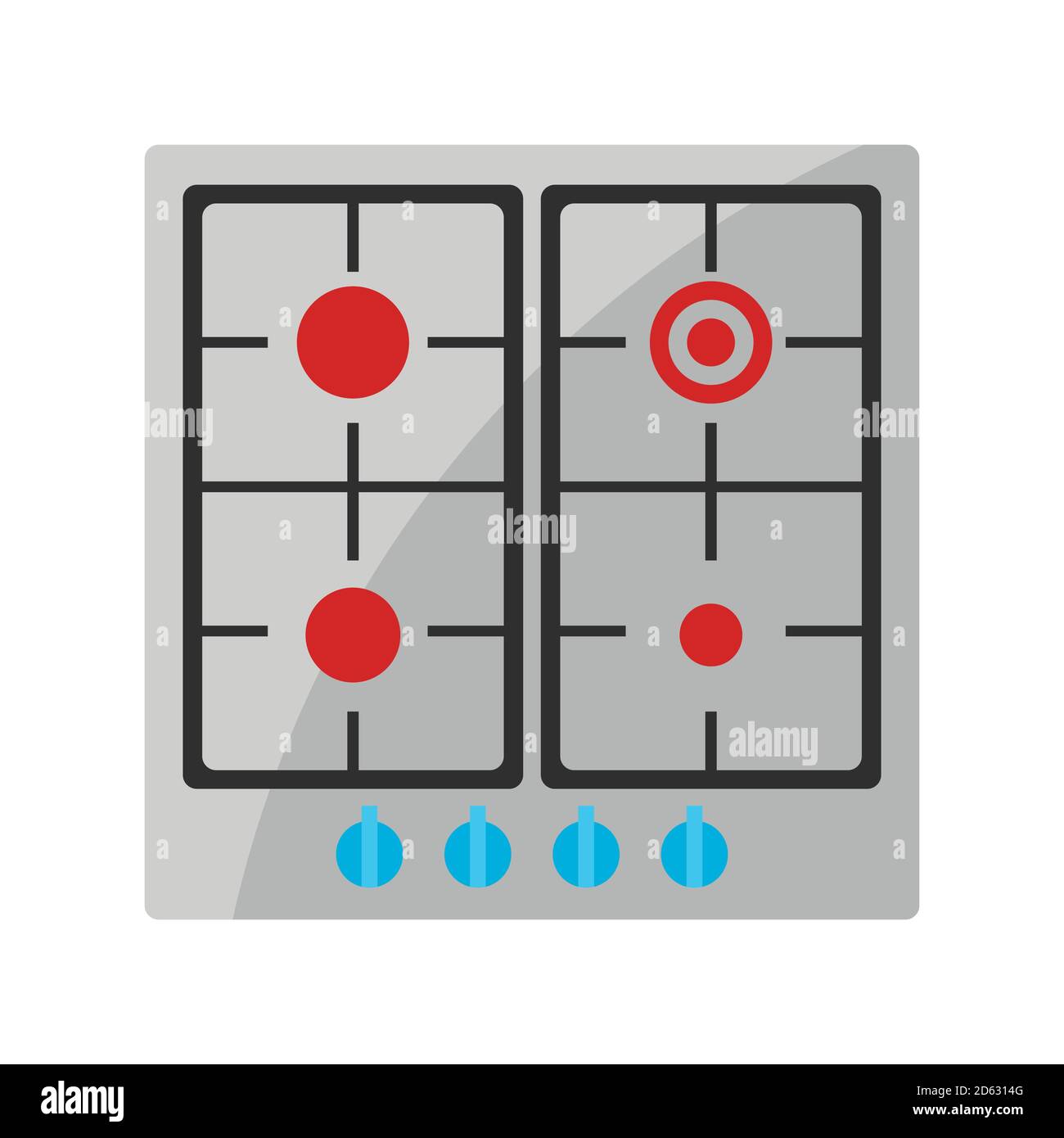 Stylized illustration of gas stove Stock Vector Image & Art Alamy