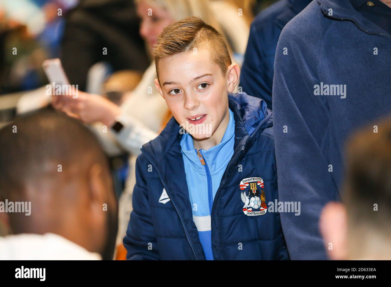 General images of Coventry City's fans young and old during the Junior