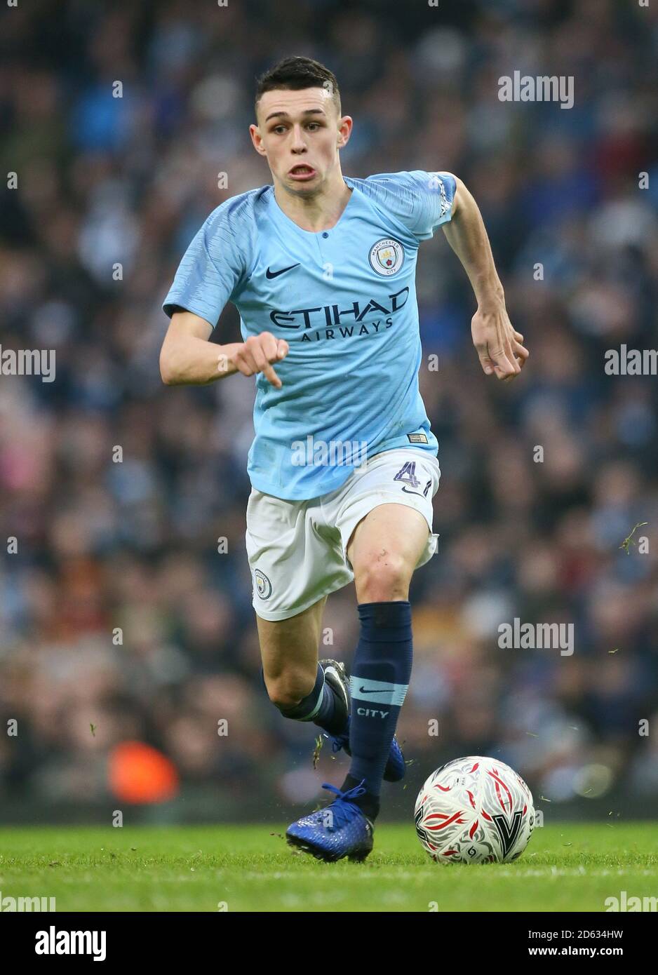 Manchester City's Phil Foden in action  Stock Photo