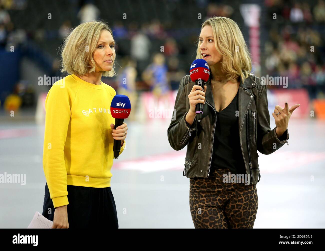 Di Doherty Sky Sports presenters Di Dougherty (left) and Tamsin Greenway Stock ...