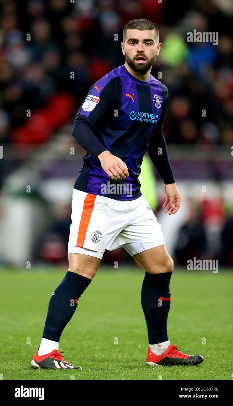 Elliot Lee, Luton Town Stock Photo - Alamy