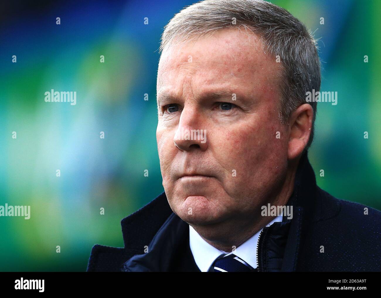 Portsmouth Manager Kenny Jackett prepares for kick off Stock Photo - Alamy