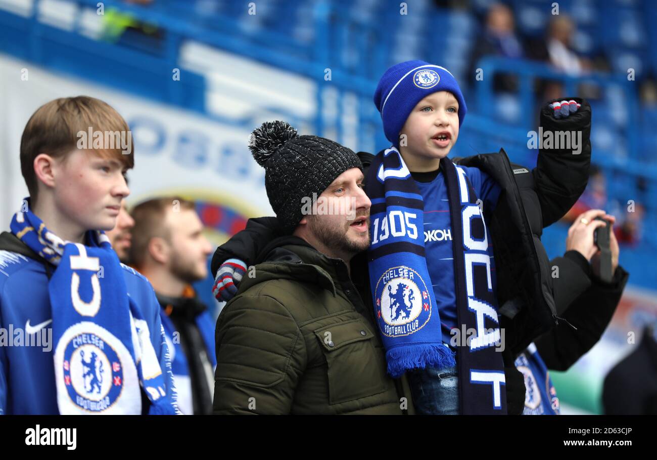 Chelsea football fans stands hi-res stock photography and images - Alamy