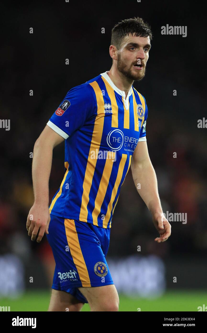 Shrewsbury Town's Luke Waterfall Stock Photo - Alamy