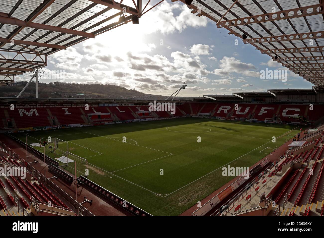 Rotherham United's AESSEAL New York Stadium Stock Photo