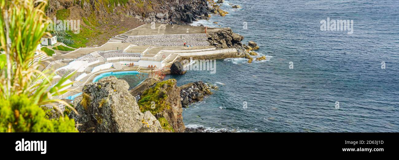 Piscina Natural Da Boca De Ribeira, Nordeste, Sao Miguel Atlantic Ocean