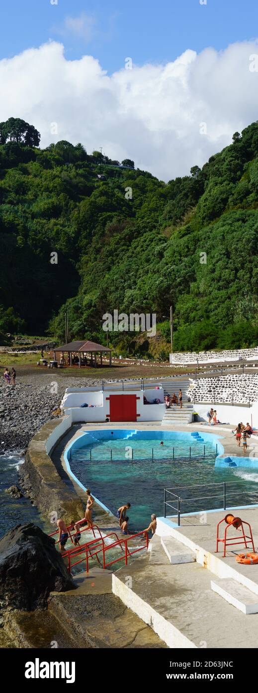 Piscina Natural Da Boca De Ribeira, Nordeste, Sao Miguel Atlantic Ocean