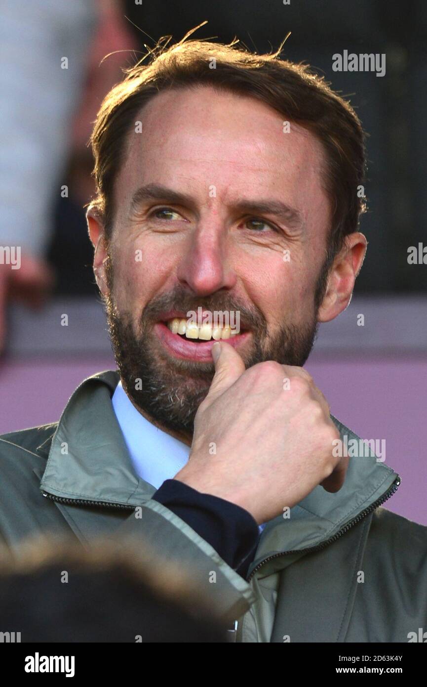 England manager Gareth Southgate in the stands Stock Photo - Alamy