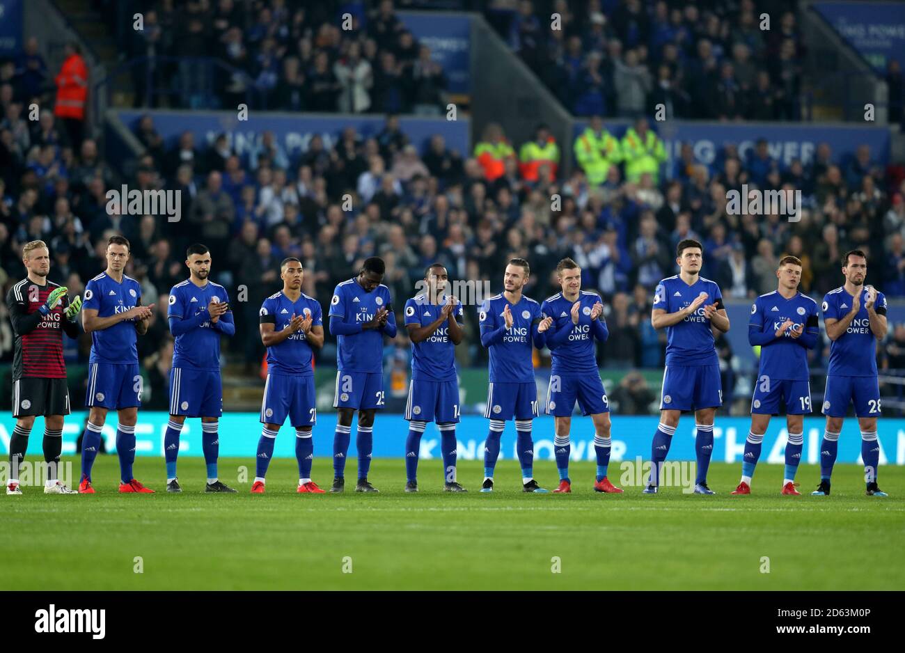 Leicester City pay tribute to Gorden Banks Stock Photo