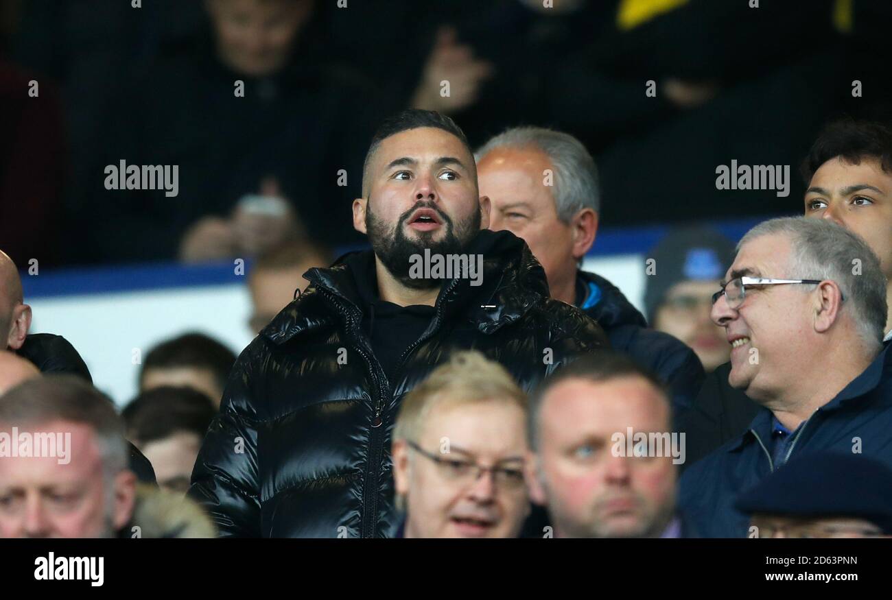 Tony Bellew in the stands Stock Photo