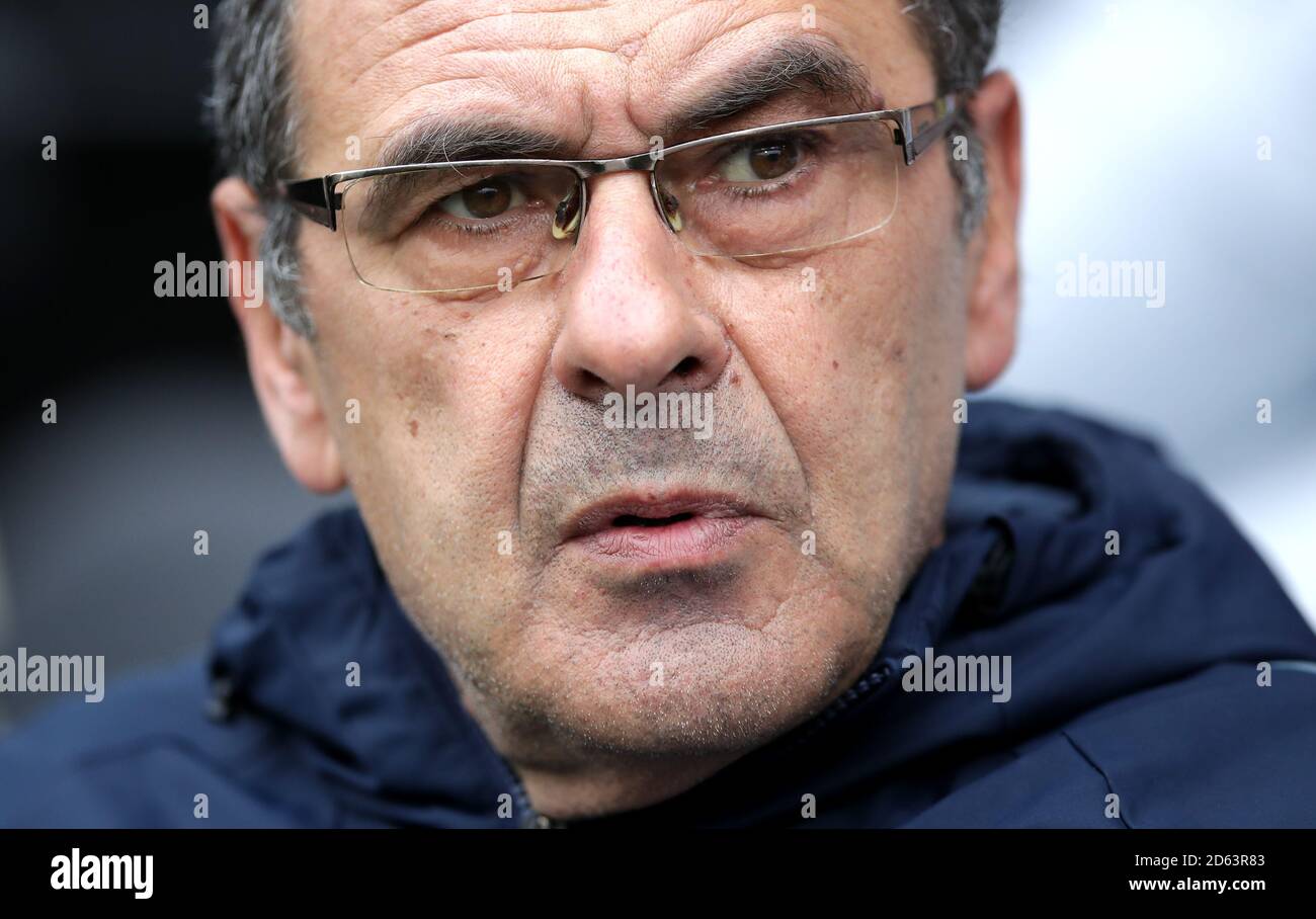 Chelsea manager Maurizio Sarri Stock Photo