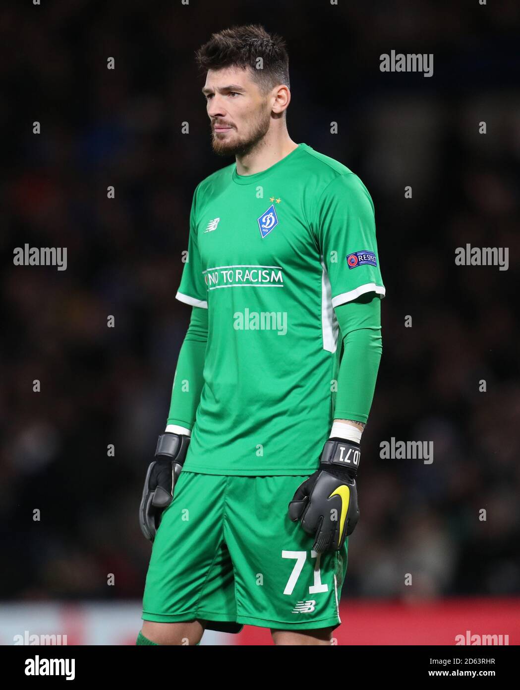 Dynamo Kiev goalkeeper Denys Boyko looks on Stock Photo Alamy