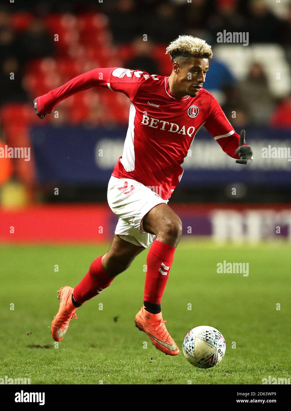 Charlton Athletic's Lyle Taylor in action Stock Photo