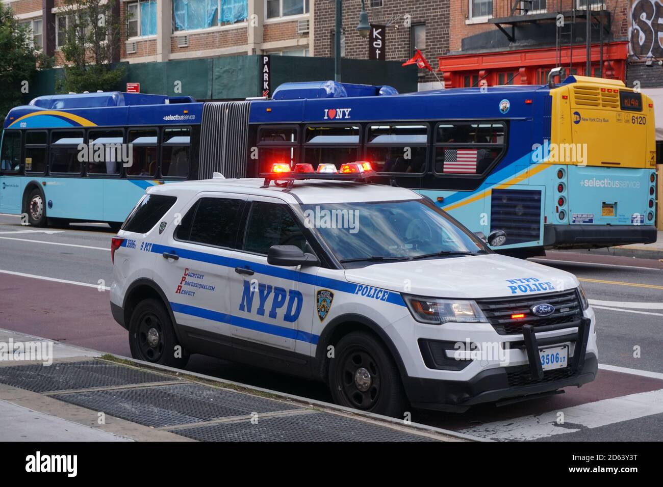 New York, NY / USA - September 11 2020: NYPD Police car, For Explorer