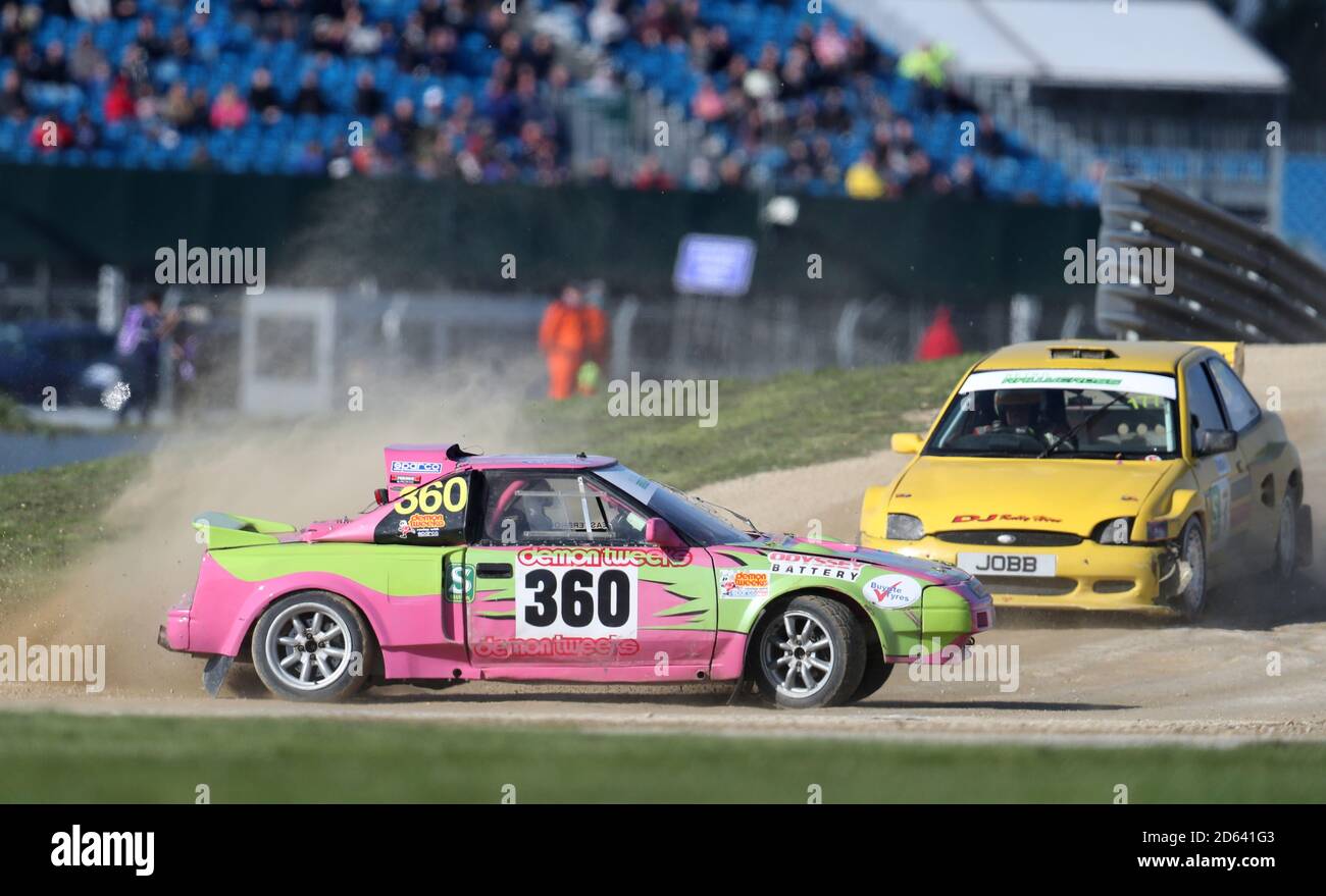 John Cross Rallycross John Cross in the Lancia Stratos finds himself facing the wrong way in ...