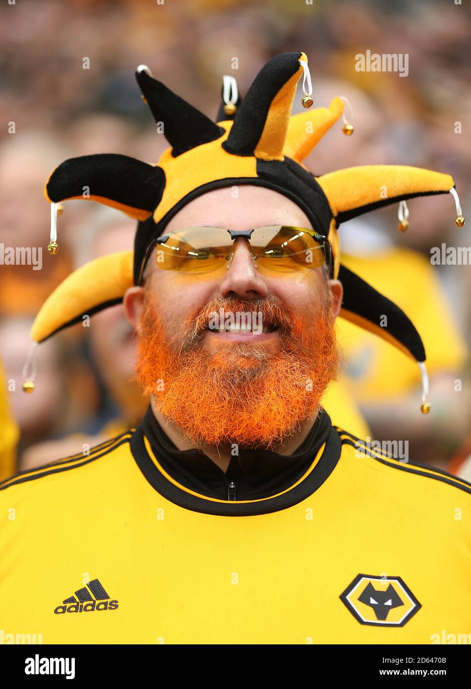 Wolverhampton Wanderers fans in the stands show their support Stock