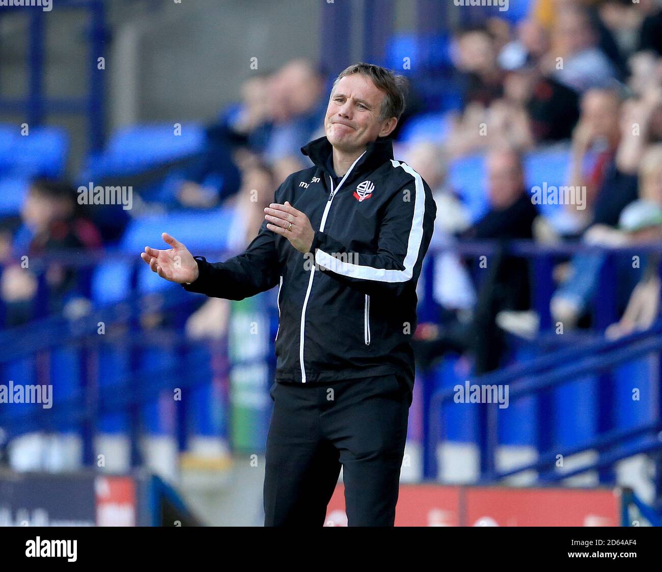 Bolton Wanderers' manager Phil Parkinson. Stock Photo