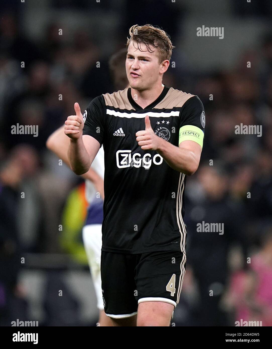 Ajax's Matthijs de Ligt celebrates after the final whistle Stock Photo -  Alamy