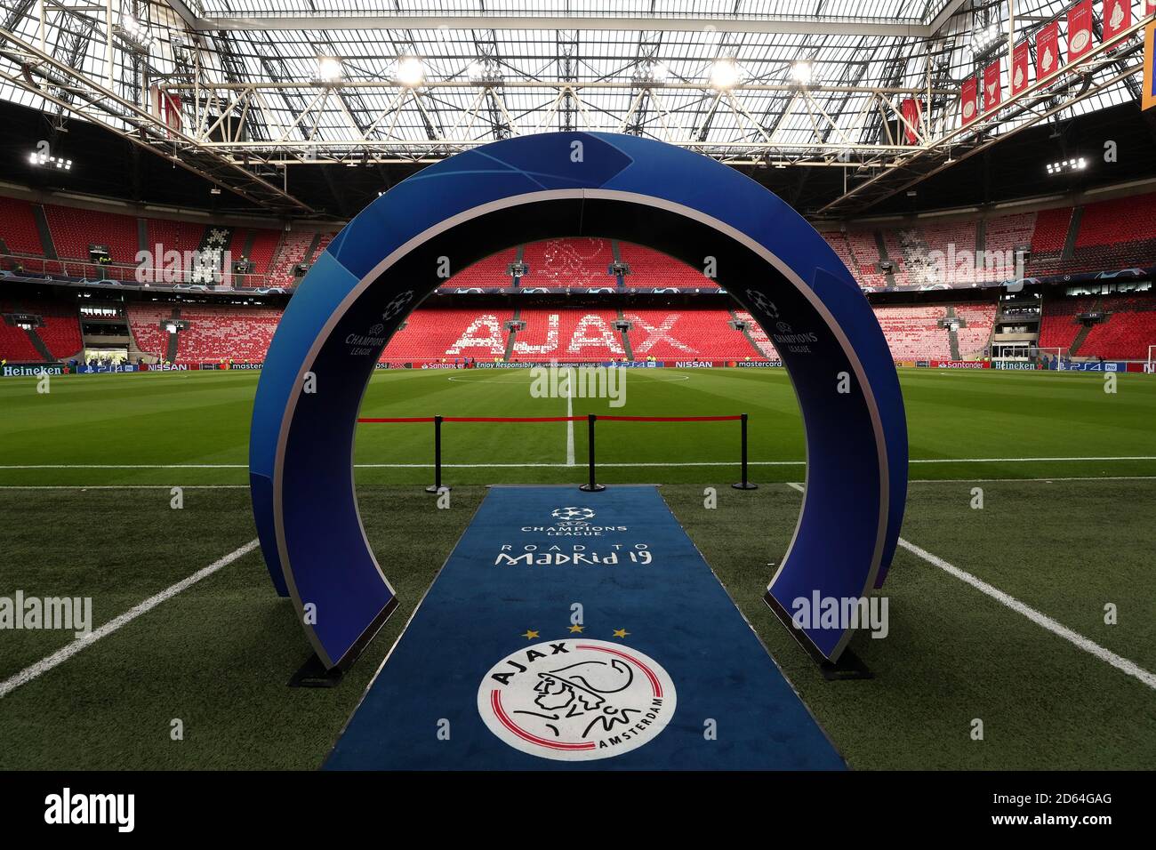 A view of the Johan Cruijff ArenA before the game Stock Photo
