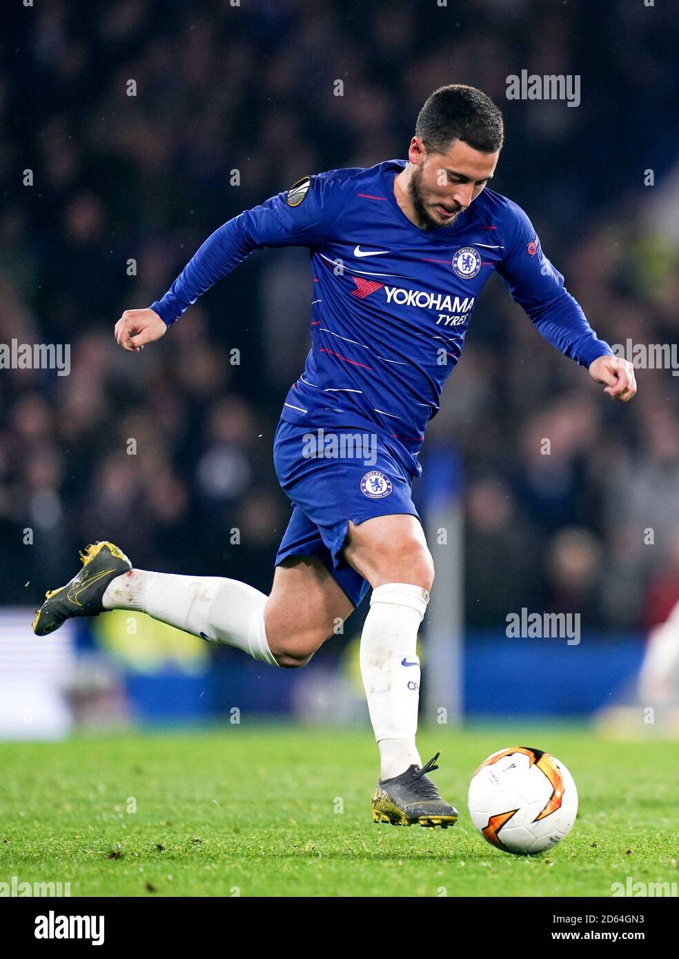 Hazard Chealse Chelsea's Eden Hazard during the match at Stamford Bridge Stock Photo ...