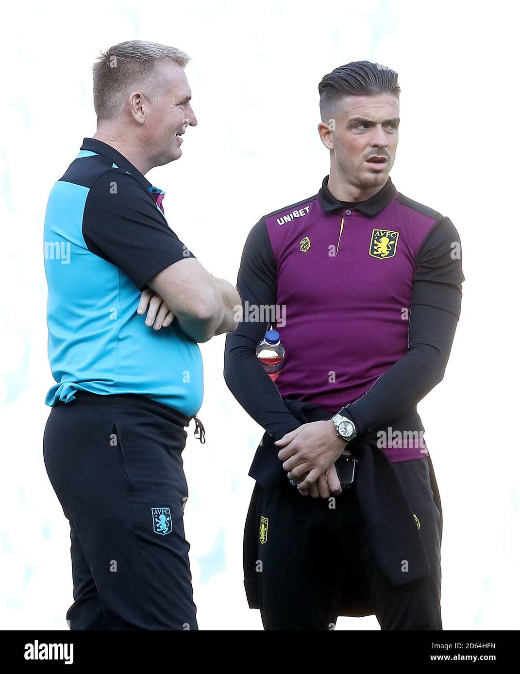 Dean smith e jack grealish foto de stock editorial. Imagem de liga