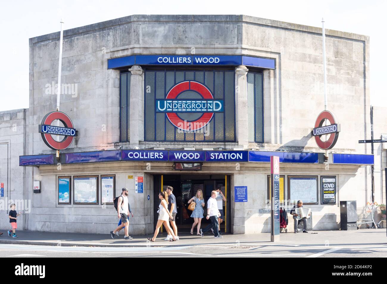 Colliers Wood Underground Station, High Street, Colliers Wood, London Borough of Merton, Greater London, England, United Stock Photo