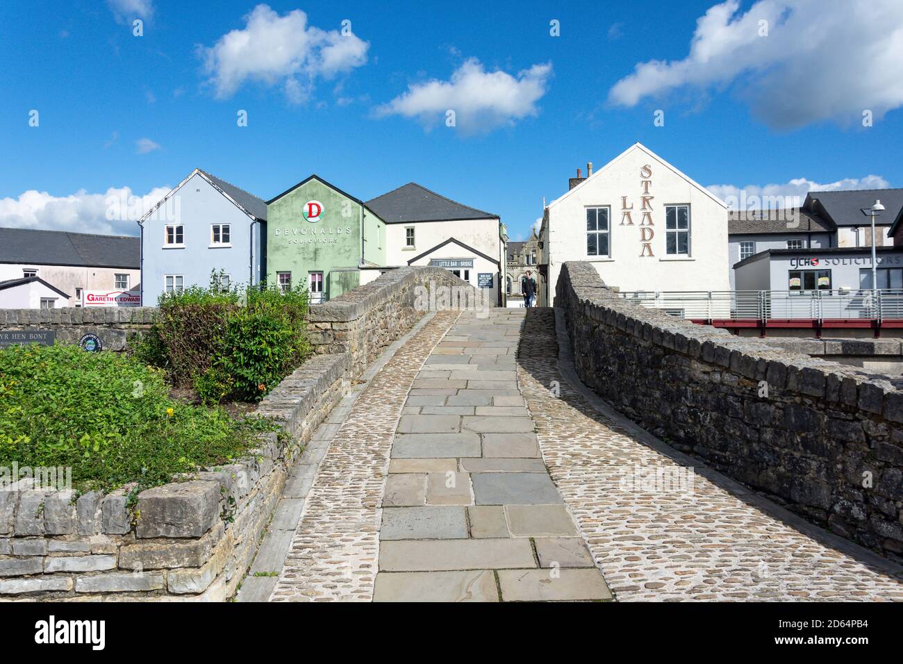 Medieval stone footway pedestrian ancient monument the old bridg hires