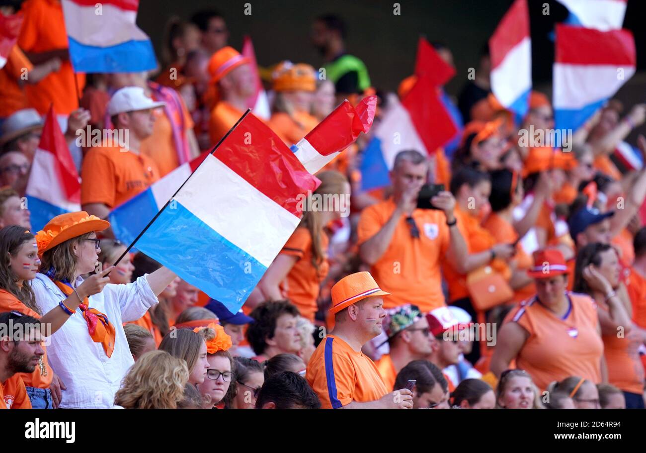 Fans show there support from the stands hi-res stock photography and ...