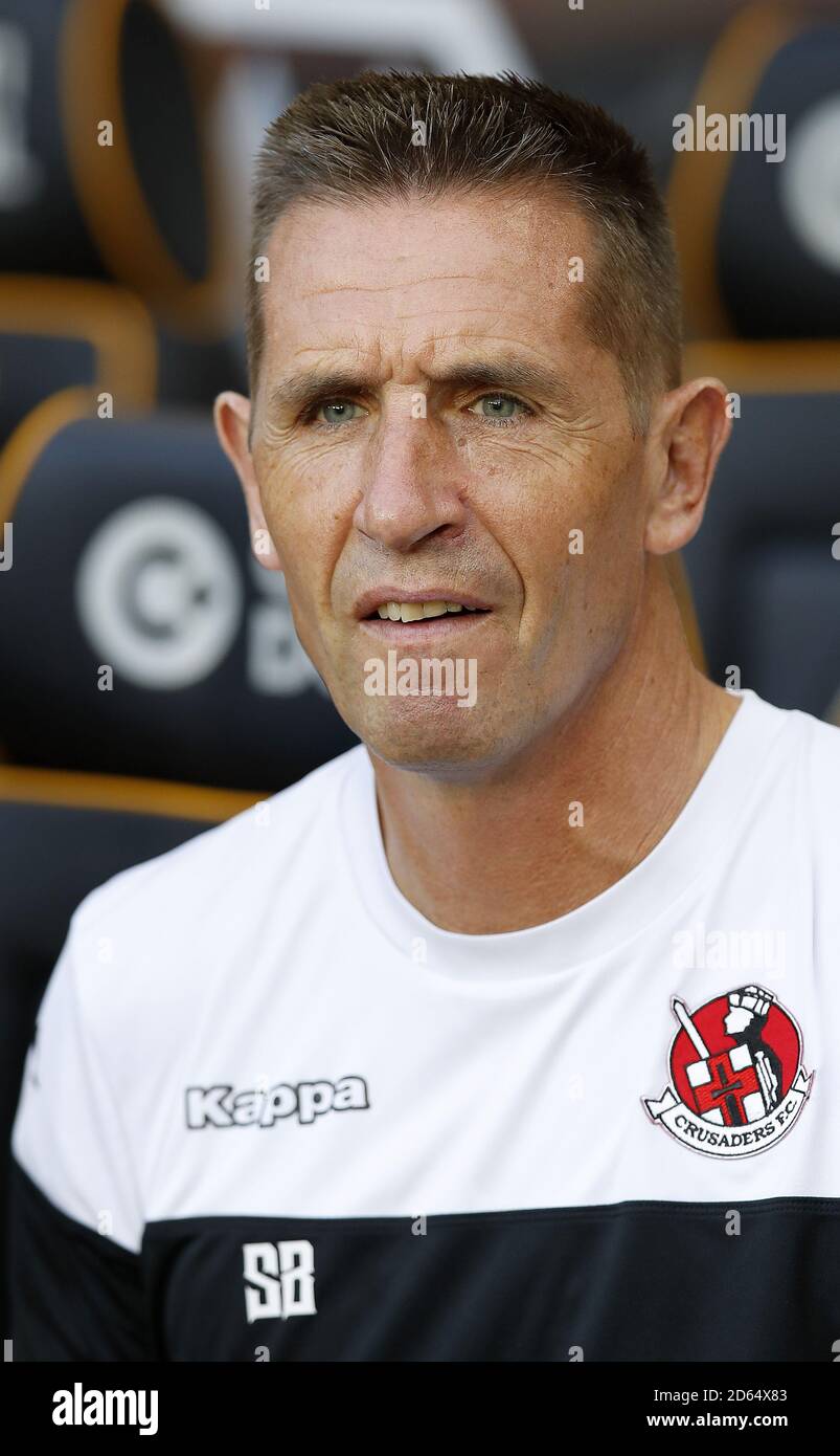 Crusaders Fc Manager Stephen Baxter Stock Photo Alamy