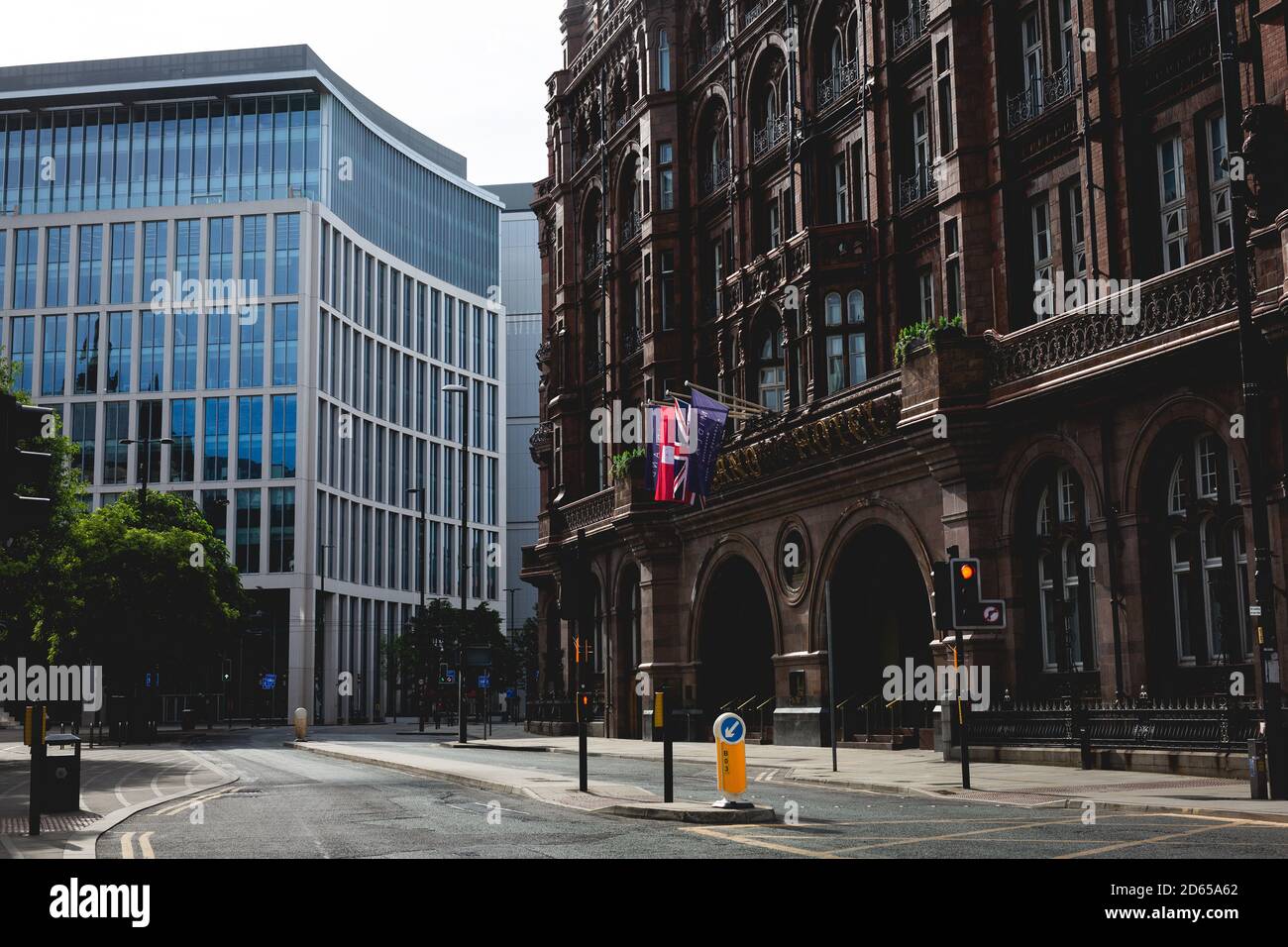 Manchester city centre in lockdown during the Coronavirus pandemic 2020 Stock Photo