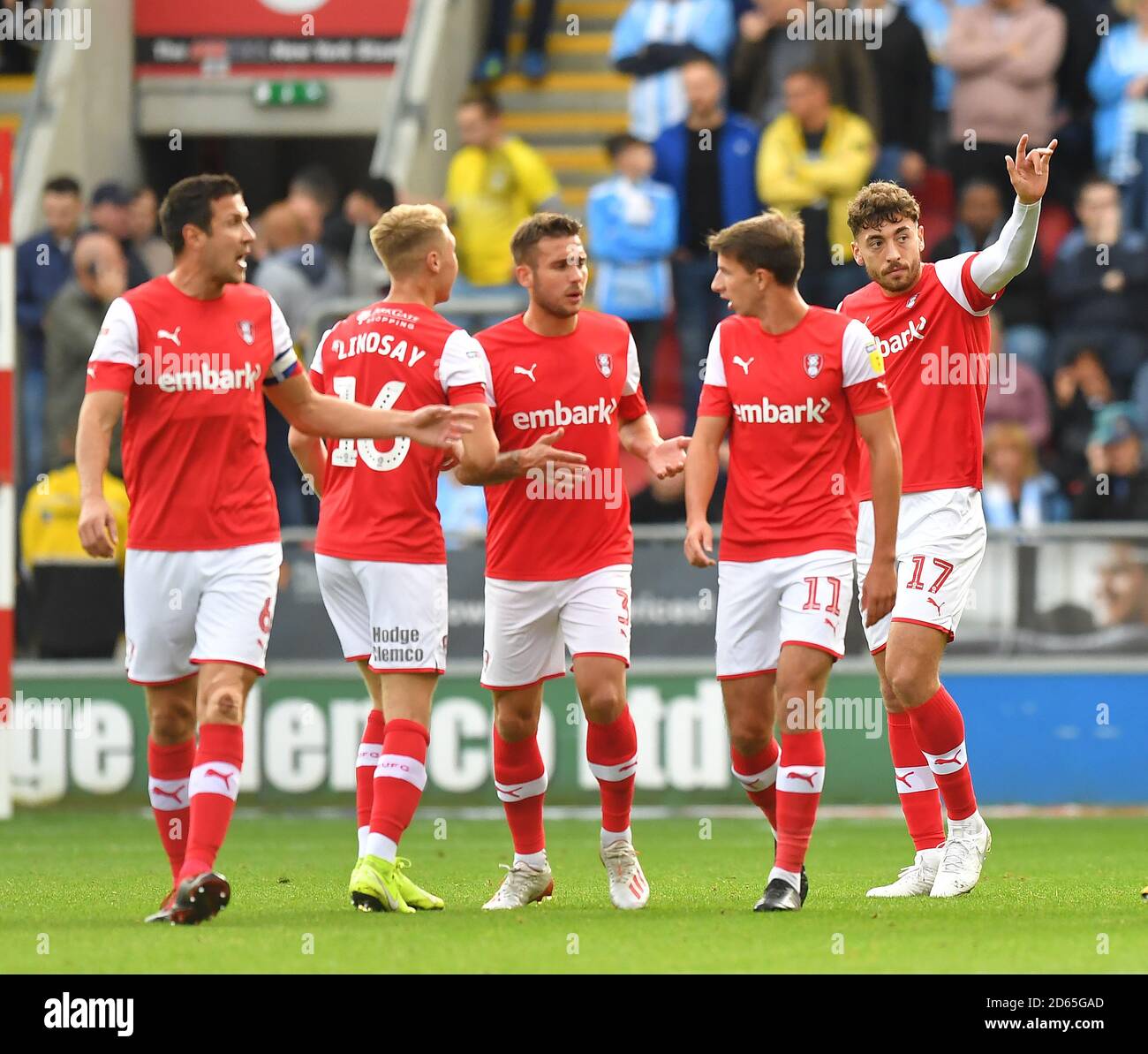 Rotherham United's Matt Crooks celebrates scoring his team's opening ...