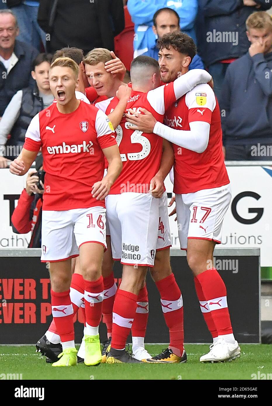 Rotherham United's Matt Crooks celebrates scoring his team's opening ...