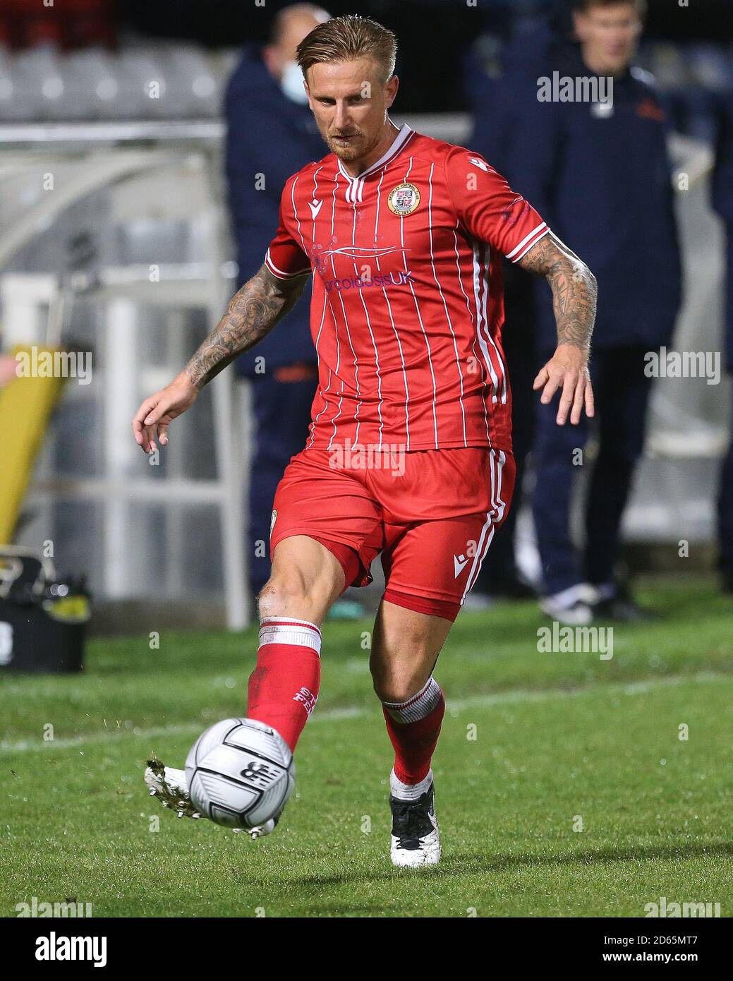 Byron Webster of Bromley during the Vanarama National League match between Hartlepool United and Bromley at Victoria Park, Hartlepool on Tuesday 13th October 2020. (Credit: Mark Fletcher | MI News) Stock Photo
