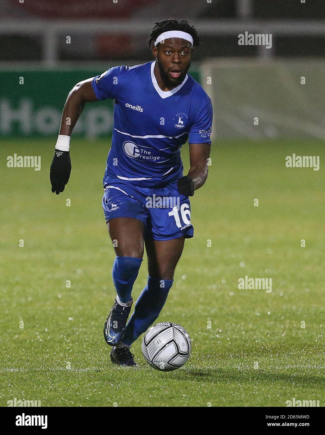 Claudio Ofosu of Hartlepool United during the Vanarama National League match between Hartlepool United and Bromley at Victoria Park, Hartlepool on Tuesday 13th October 2020. (Credit: Mark Fletcher | MI News) Stock Photo