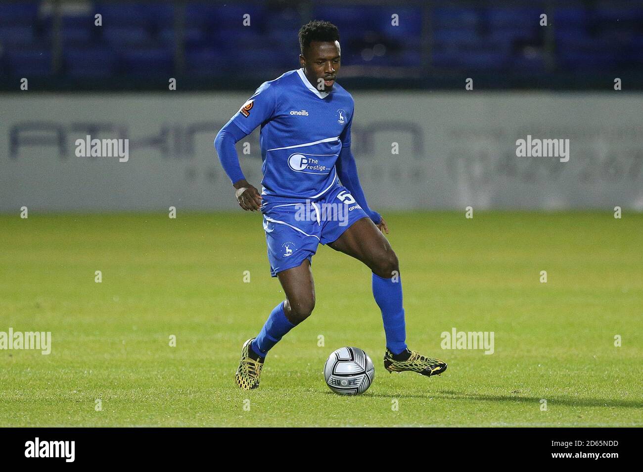 Hartlepool United's Timi Odusina during the Vanarama National League match between Hartlepool United and Bromley at Victoria Park, Hartlepool on Tuesday 13th October 2020. (Credit: Mark Fletcher | MI News) Stock Photo