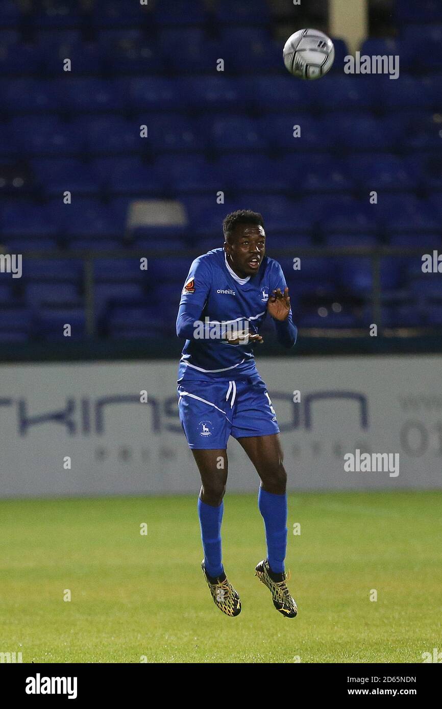 Timi Odusina of Hartlepool United during the Vanarama National